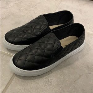 Black Quilted Shoes